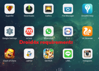 Droid4x requirements