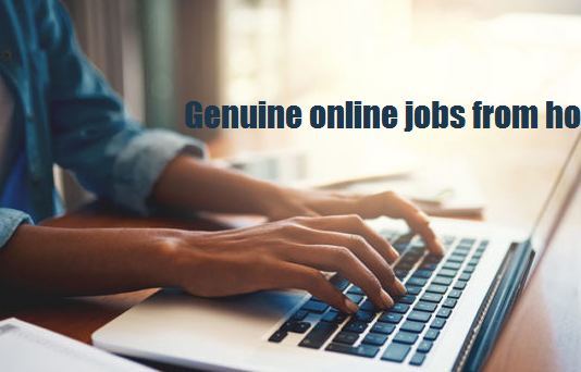 Genuine online jobs from home