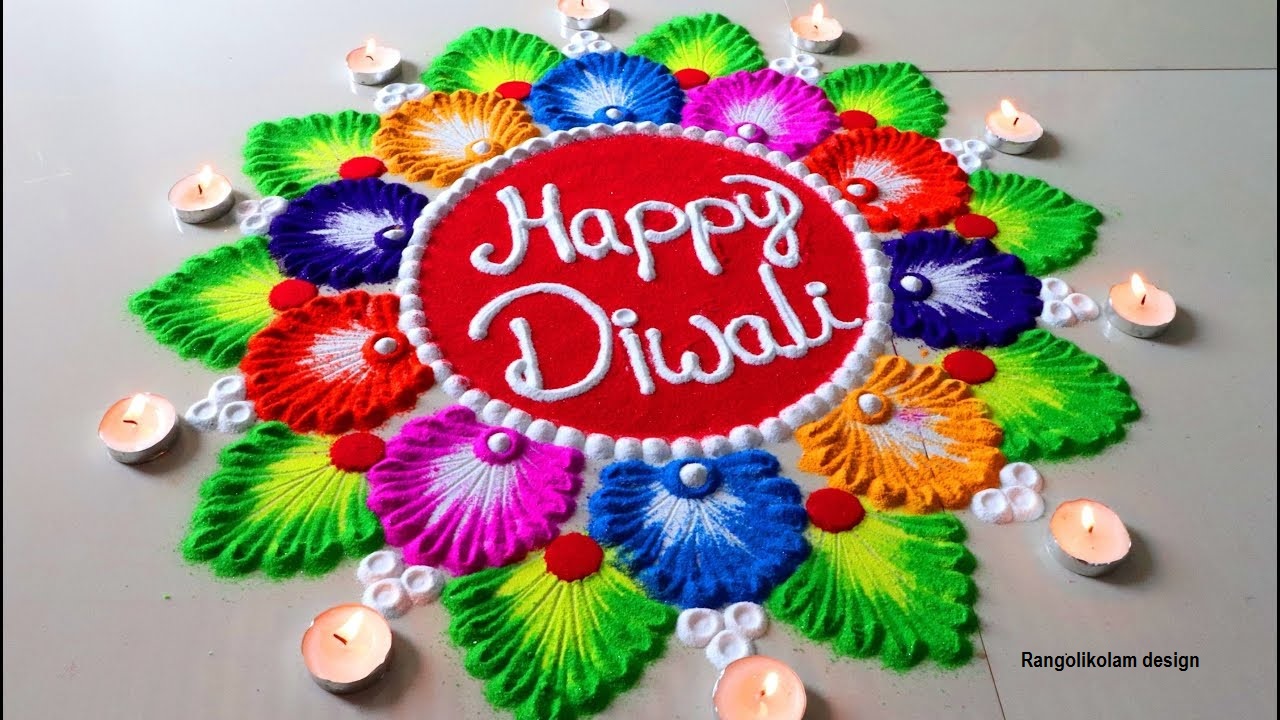 Diwali Kolam Design – a colourful in celebration