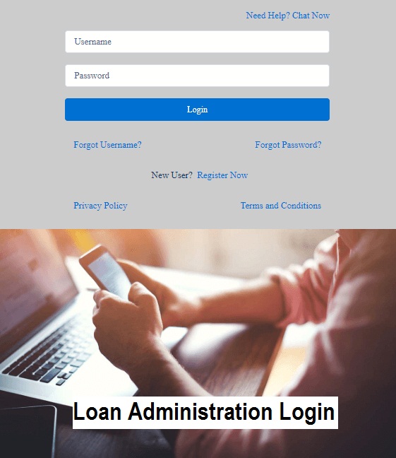 Loan administration login