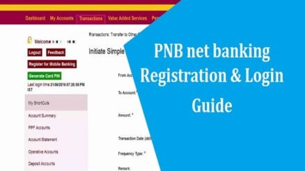PNB net banking Login & Registration Guide