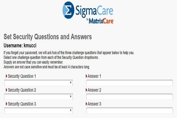 SigmaCare login